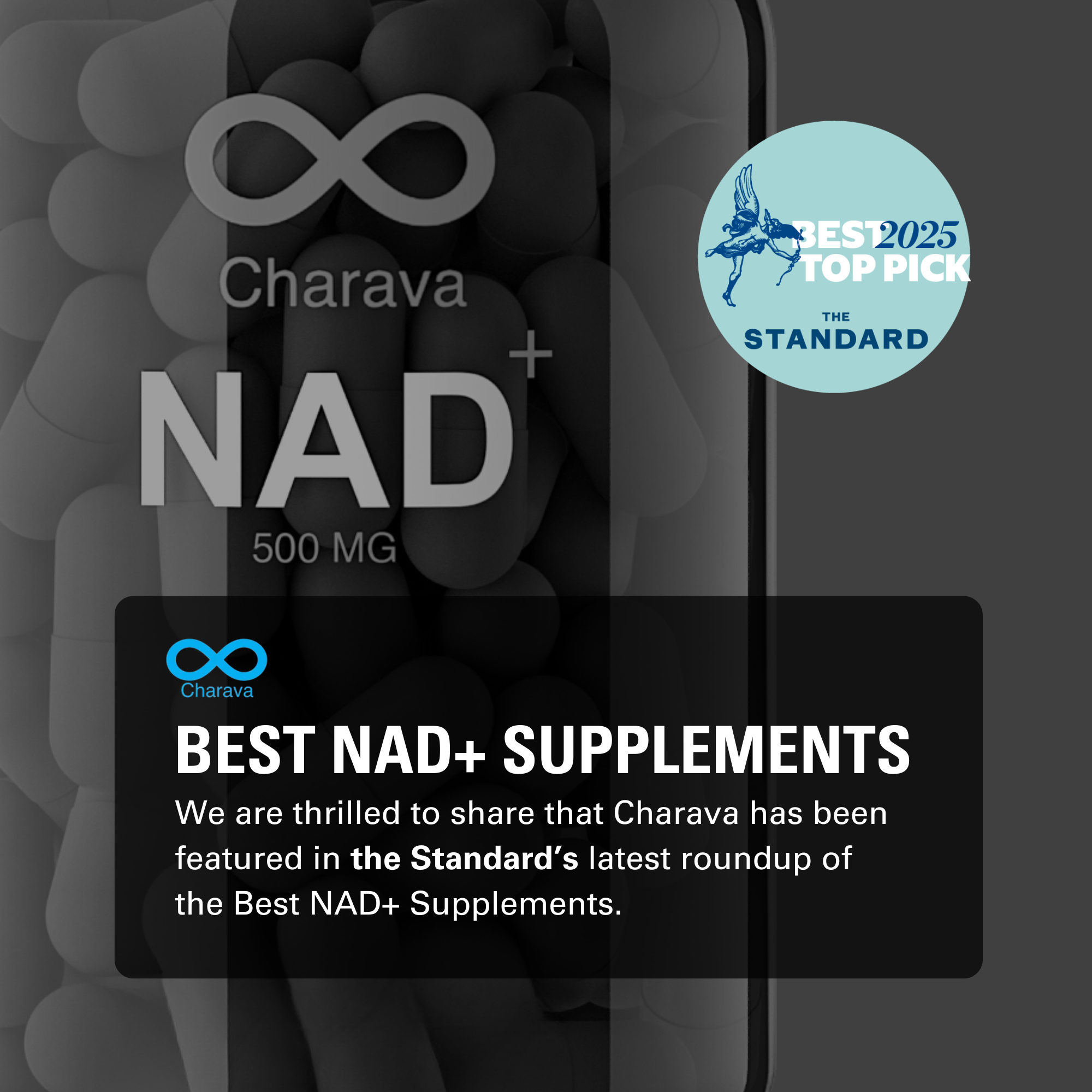 Charava Featured in the Standard: Recognised Among the Best NAD+ Supplements