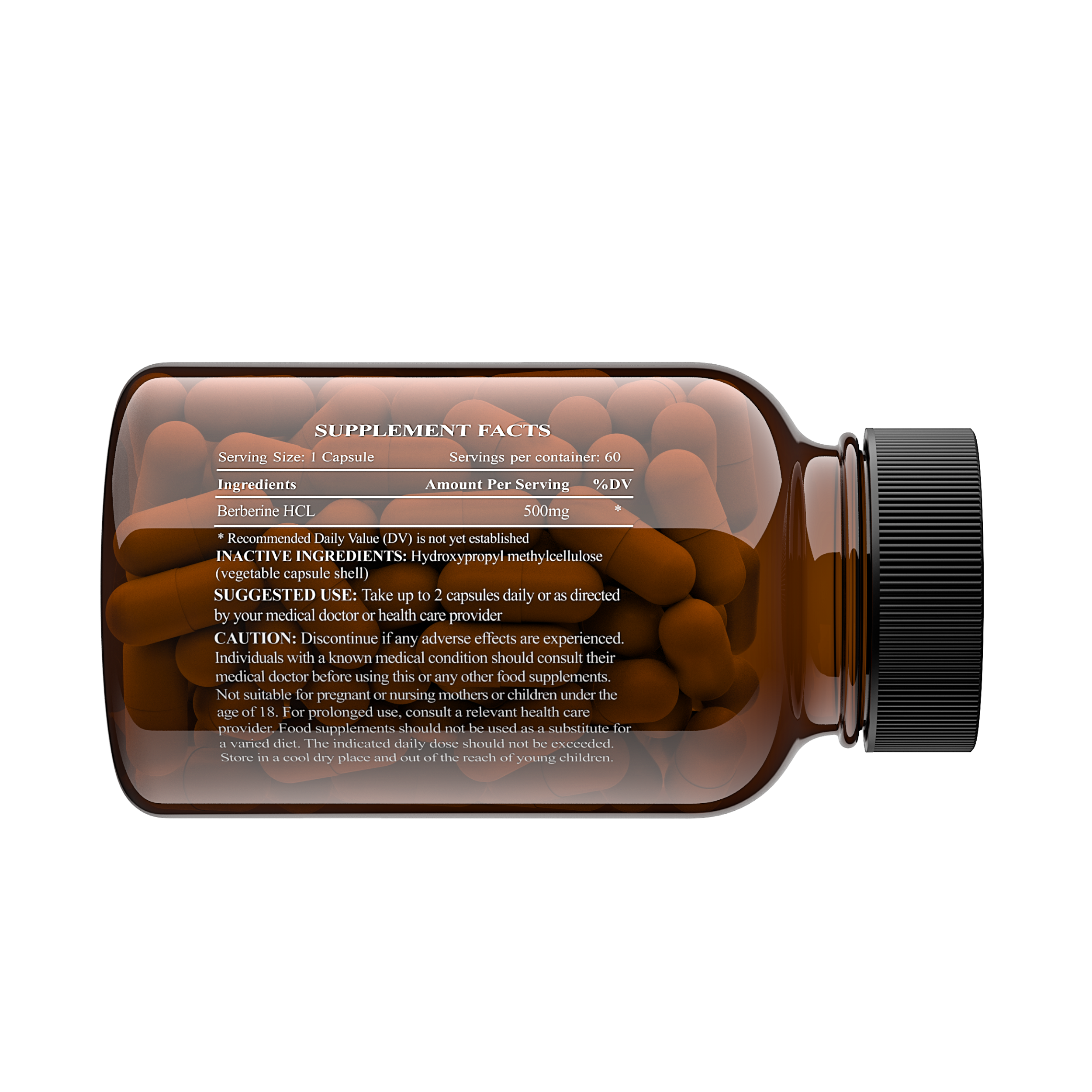 Charava South Africa Berberine 500mg bottle